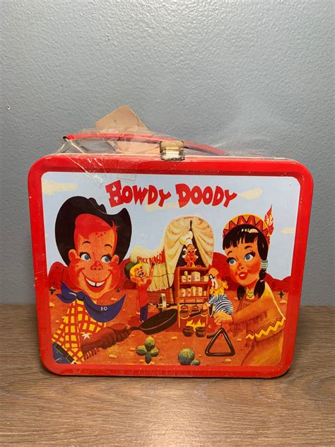 howdy doody metal lunch box|vintage howdy doody lunch box.